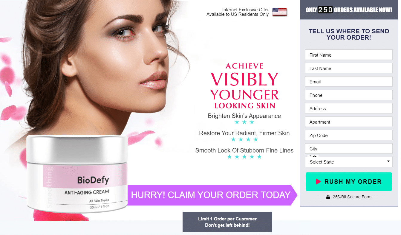 BioDefy Cream Reviews – How To Look Younger Without Harm ?