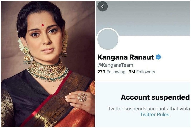 Twitter suspends Kangana Ranaut’s make up violating guidelines