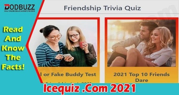 Icequiz.com Test Your Bond (Sep) Do You Know Your Buddy?