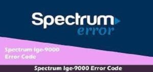 Spectrum Ige-9000 Error