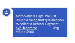 DMV Rebate Scam