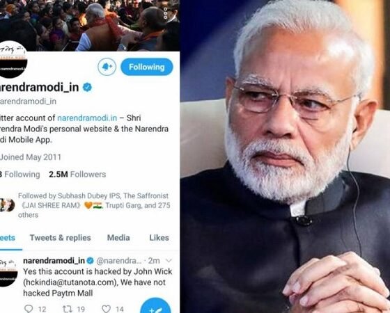 Narendra Modi's Twitter account hacked