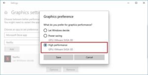 Windows 10 Choose Preferred GPU