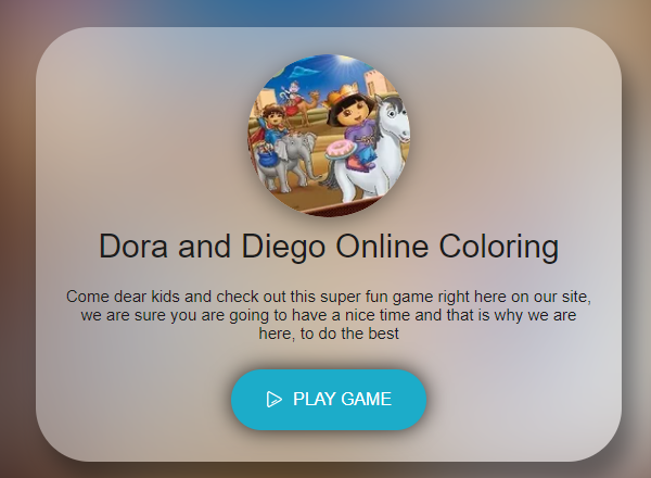 Get your baby girl ready for her own expedition. Dora can teach you what you need while having fun in the forest.