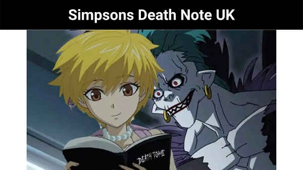 Simpsons Death Note UK Death | What Police Taken Action